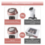 Machine Hifu pour le visage Portable Anti-âge Mini appareil Hifu visage chauffé Pro 3 en 1 avec HIFU RF EMS Facial Machine Femme