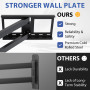 BONTEC Support Mural TV à Extra Longue Portée 1040 mm pour Écrans Plats/Incurvés LCD/LED/OLED de 32 à 75 Pouces jusqu'à 60 kg, S