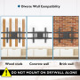 BONTEC Support Mural TV à Extra Longue Portée 1040 mm pour Écrans Plats/Incurvés LCD/LED/OLED de 32 à 75 Pouces jusqu'à 60 kg, S