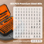 JOREST 115 en 1 Kit de Tournevis de Précision, Mini Magnétique Outils de Réparation avec Torx, Pour PC, Computer, iphone, Macboo