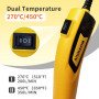 AIUNAOM Mini Décapeur Thermique 500W Pistolet à Air chaud 2 Réglages Température 270℃/450℃ avec Buse Réfléchissante pour rétréci