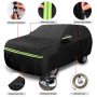 Opaltool Housse de Protection Voiture pour Renault Trafic 2010-2023, Bâche Voiture avec Fermeture à Glissière, Serrure et Bandes