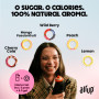 air up® Bouteille d'eau (650 ml) rose + 5 capsules Flavor Fiesta | Capsules de saveur sans sucre et bouteilles d'eau avec paille