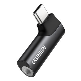 UGREEN Adaptateur USB C Jack 3.5mm Micro TRRS Coudé 90 Degrés Compatible avec iPhone 17 Pro Max Air 16 MacBook iPad Pro Air Gala