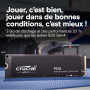 Crucial P310 SSD 1To PCIe Gen4 NVMe M.2 2280, Jusqu’à 7.100 Mo/s, Compatible avec Ordinateur Portable et de Bureau, Disque Dur I