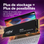 Crucial P310 SSD 1To PCIe Gen4 NVMe M.2 2280, Jusqu’à 7.100 Mo/s, Compatible avec Ordinateur Portable et de Bureau, Disque Dur I