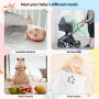 DASHUAIGE 4 pièces Cape de Bain Bébé, Serviette de Bain à Capuche pour Bébé, Sortie de Bain Super Absorbante, Serviettes pour En