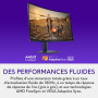 Alienware 32 Écran PC Gaming - AW3225DM, QHD (2560x1440), 1500R Incurvé, 180Hz, VA, 1ms, AMD FreeSync, VESA AdaptiveSync, 95% DC
