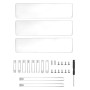QWORK® Présentoir Acrylique à 3 Niveaux, 4mm d'épaisseur, 30x21x15cm - Présentoir Acrylique Transparent pour Figurines, Bijoux, 