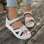 Onsoyours Sandales de Sport Femme Été Bout Ouvert Sandales Plateforme Chaussures de Marche Respirante Semelle Souple Sandales de