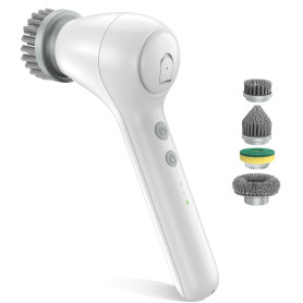 Brosse Nettoyage Electrique avec Distributeur de Liquide, Brosse Nettoyage Multifonction 4 en 1, Brosse Rotative Nettoyage, Type
