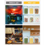 Hibisaws Lot de 24 boîtes de conservation alimentaire sans BPA, organisation de cuisine, boîtes en plastique avec couvercles dur