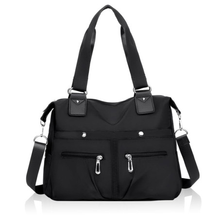 HWSWSH Grand Sac à Bandoulièr Noir pour Femme avec 11 Compartiments sac à bandoulière pour Femme sac à Bandoulièr Multifonctionn