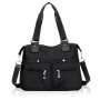 HWSWSH Grand Sac à Bandoulièr Noir pour Femme avec 11 Compartiments sac à bandoulière pour Femme sac à Bandoulièr Multifonctionn