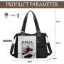 HWSWSH Grand Sac à Bandoulièr Noir pour Femme avec 11 Compartiments sac à bandoulière pour Femme sac à Bandoulièr Multifonctionn