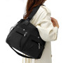 HWSWSH Grand Sac à Bandoulièr Noir pour Femme avec 11 Compartiments sac à bandoulière pour Femme sac à Bandoulièr Multifonctionn