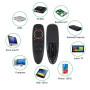 DollaTek Télécommande pour PC Air Mouse 2,4 GHz avec fonction gyroscope vocal pour Google Android TV Box Smart TV PC HTPC Raspbe