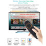 DollaTek Télécommande pour PC Air Mouse 2,4 GHz avec fonction gyroscope vocal pour Google Android TV Box Smart TV PC HTPC Raspbe