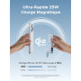 UGREEN MagFlow Qi2 25W Batterie Externe 10000mAh Câble USB C PD 30W Compatible avec MagSafe iPhone 17 16 15 14 13 12 Air Plus Pr