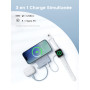 UGREEN MagFlow Qi2 25W Batterie Externe 10000mAh Câble USB C PD 30W Compatible avec MagSafe iPhone 17 16 15 14 13 12 Air Plus Pr