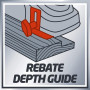 Einhell Rabot électrique TC-PL 750 (750 W, Largeur de rabotage 82 mm, Prise en main sûre et confortable) Livré avec une butée pa