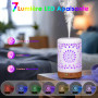 Vankarr Diffuseur Huiles Essentielles en Céramique 100ML, Diffuseur de Parfum Electrique Ultrasonique Diffuseur Huile Essentiell