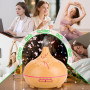 SaiXuan Diffuseur Huiles Essentielles 550ml, Humidificateur d’Air Ultrasonique avec Lumière LED 7 Couleurs, Minuterie & Arrêt Au