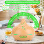 SaiXuan Diffuseur Huiles Essentielles 550ml, Humidificateur d’Air Ultrasonique avec Lumière LED 7 Couleurs, Minuterie & Arrêt Au