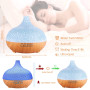 MUOIVG Diffuseur d'Huiles Essentielles,550ml Ultrasonique Humidificateur Diffuseur Aromathérapie Electrique avec Télécommande,7 
