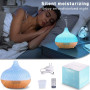 MUOIVG Diffuseur d'Huiles Essentielles,550ml Ultrasonique Humidificateur Diffuseur Aromathérapie Electrique avec Télécommande,7 