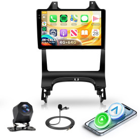 4G+64G Android Autoradio pour Peugeot 3008 5008 2009-2016 Carplay sans Fil 9 Pouces in-Cell Radio avec Android Auto Mirror Link 