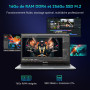 Blackview Acebook 6 15,6" FHD Ordinateur Portable, Quad-Core N150 (Meilleur Que N95), 16Go DDR4 + 256Go M.2 SSD, HDMI 4K, Charge