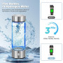 Bouteille Riche en Hydrogène Eau Portable, 430ML Générateur D'hydrogène en 3 Minutes Anti Âge, USB Bouteille d'eau Sans Fil, Fab