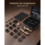 Vgrpro Tondeuse Cheveux Hommes Professionnelle, Tondeuse Cheveux Sans Fil pour Coupe de Cheveux, Kit Tondeuse et T-lames Trimmer