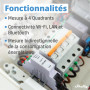 Shelly Pro 3EM - Compteur électrique triphasé connecté 120 A, LAN, Wi-Fi, Montage sur Rail DIN, Compatible avec MODBUS, Stockage