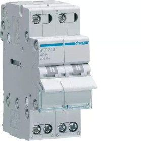 ROTATIVE INTERRUPTIONAL COMMUTER 1-0-2-2 2 POLES 40A 2 MODULES SFT240