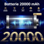 OUKITEL RT8 Tablette Incassable Android 14-12GO RAM + 256GO ROM 1TB, 20000mAh Tablette Durcie 11 Pouces FHD+, Helio G99 Octa Cor