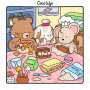 Cozy Friends: Coloring Book for Adults and Teens Featuring Super Cute Animal Characters with Easy and Simple Designs for Relaxat