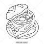 Comfort Food: Bold and Easy Coloring Book for Adults and Teens