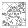 Comfort Food: Bold and Easy Coloring Book for Adults and Teens