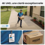 AOSU 4K UHD AI Camera Exterieur sans Fil Solaire 4-Cam Kit avec HomeCortex Reconnaissance faciale & Analyse comportementale Déte