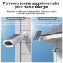 AOSU 4K UHD AI Camera Exterieur sans Fil Solaire 4-Cam Kit avec HomeCortex Reconnaissance faciale & Analyse comportementale Déte