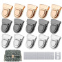 Yuaiosn 15 Pièces Fermoir Sac a Main, Serrures à Portefeuille, Fermoirs de Sacs Purse Lock, Fermoirs Verrouillage Sacs, Attache 