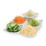 Moulinex Hachoir / Tranche-légumes Fresh Express PLUS Polyvalent, Facile à Ranger DJ756G15