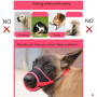HEELE Muselière Souple Réglable pour Chiens en Nylon - Anti-Aboiement et Anti-Morsure - Pour Petits et Moyens Chiens - XL, Noir