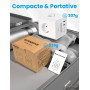 BURNNOVE Multiprise 8 en 1 Cube de Prise 4000W Multiprise Cube Murale USB C sans Fil 16A 4 Prises AC 2 USB 2 Type C avec Interru