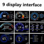 Affichage HUD de voiture,OBDⅡ+GPS Jauge intelligente Compteur de vitesse haute définition Outil de diagnostic Élimination du cod