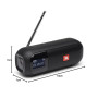 JBL Tuner 2 – Enceinte radio portable – Haut-parleur Bluetooth avec radio FM et DAB – Autonomie 12 hrs – Noir