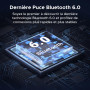 UGREEN LDAC Récepteur Bluetooth 6.0 Jack pour Voiture Adaptateur AUX Voiture avec Micro Intégré Appels Mains Libres 17H d'Autono