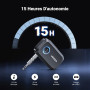 UGREEN Récepteur Bluetooth 5.4 Jack Adaptateur AUX Voiture avec Micro Intégré Appels Mains Libres, Enceinte Casque Filaire, Câbl